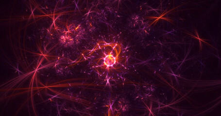 3D rendering abstract fractal business background