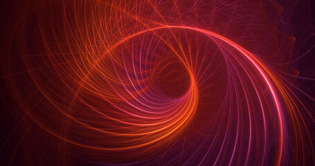 3D manual rendering abstract fractal polygon background 