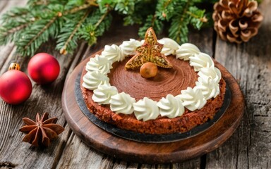 Christmas Cake background, Christmas holiday