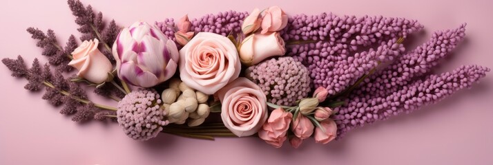 Thriving Full Bloom Flowerscape Floral Visual, Banner Image For Website, Background, Desktop Wallpaper