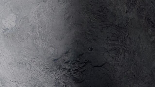 Eris planet rotating background and backscreen VFX