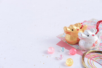 2024年辰年の年賀状素材