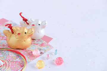 2024年辰年の年賀状素材