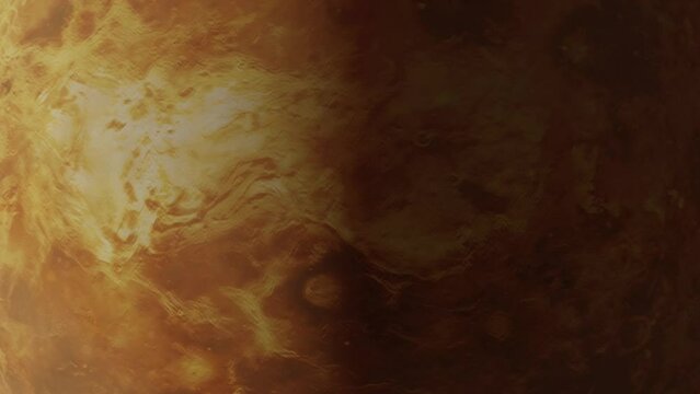 Venus Planet rotating VFX Background and backscreen