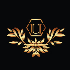 Creative Initial letter U logo design with modern business vector template. Creative isolated U monogram logo design
