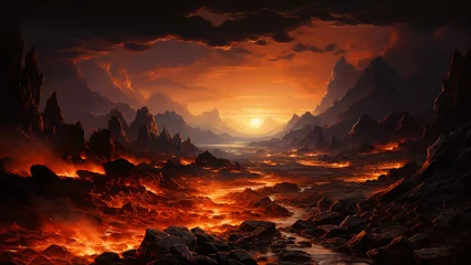 Rolgordijnen Hell on Earth v13 © Matt