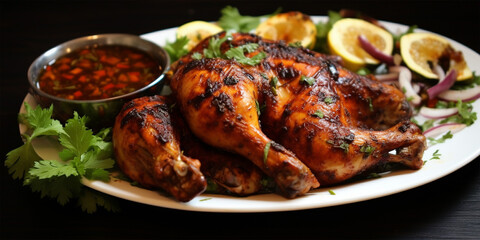 spicy chicken tikka, a succulent treat blending heat, flavor, and culinary ecstasy.