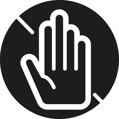 Security Stop Bold Icon