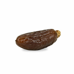A dried date isolated on white background