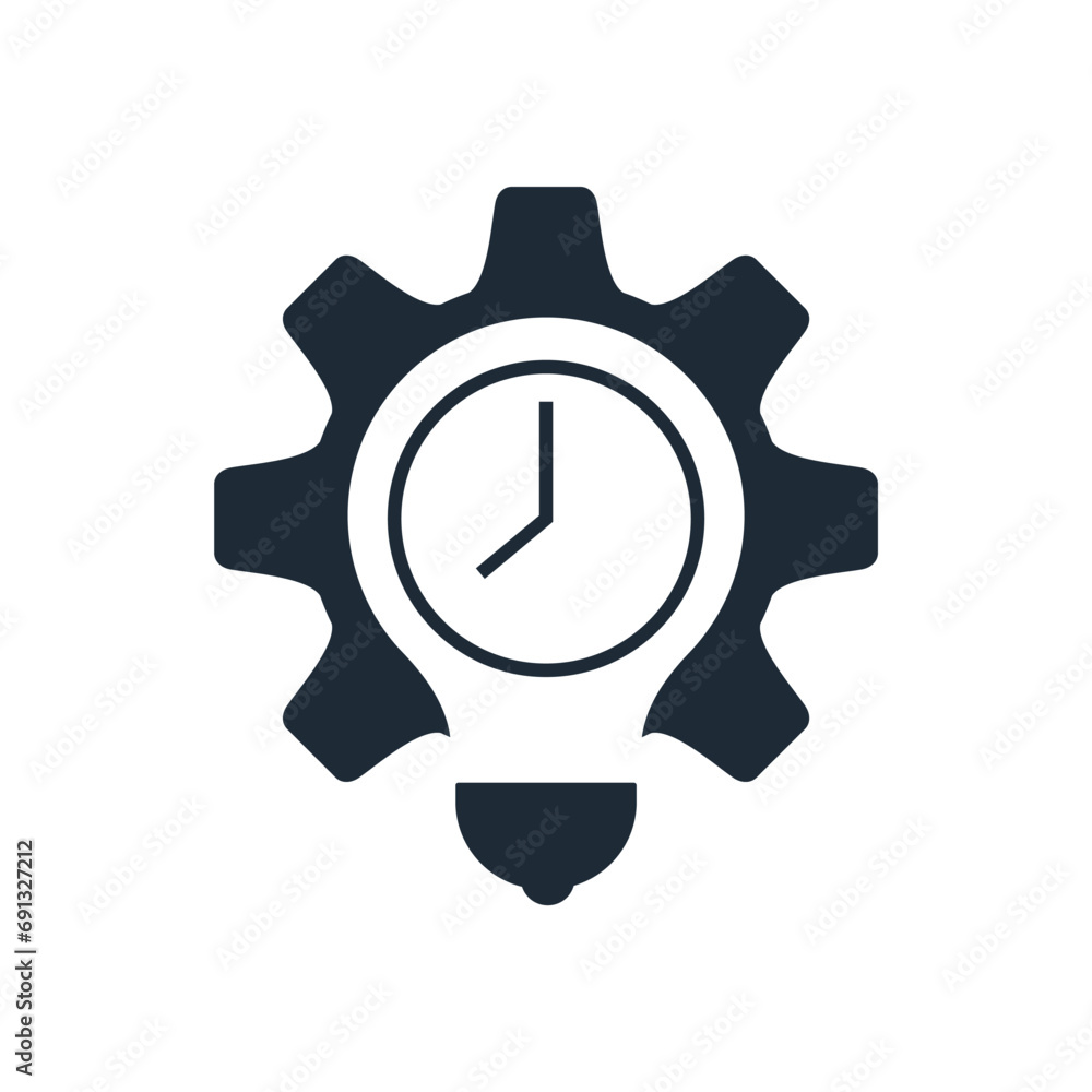 Poster progressive method. an effective idea. vector linear icon illustration isolated on white background.