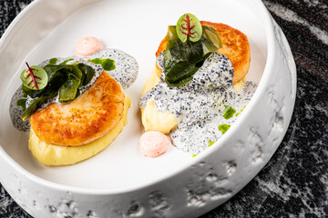 fish cutlets with mashed potato