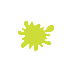 set of green splash elements splash