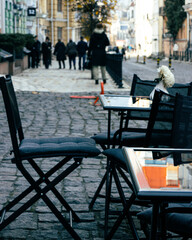 cafe tables and chairs