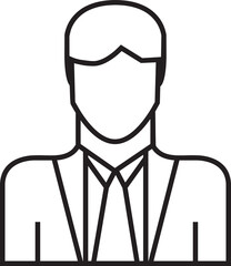 Businessman Line Icon
