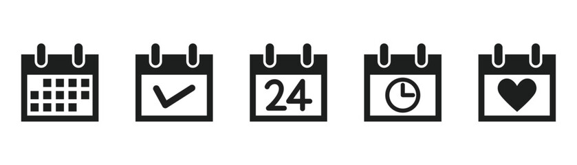 Icon set associated with the plan