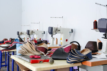 The place where the shoemaker works meticulously