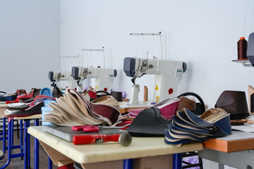 The place where the shoemaker works meticulously