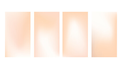 Obraz premium Vertical nude pink beige gradient for stories background. Warm and soft pastel cream texture for social media design. Luxury minimalist smooth wallpaper. Elegant blush illustration with nacre blur