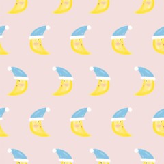 the moon seamless pattern background