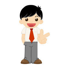 set of male work poses work