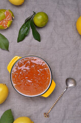 Thick citrus jam