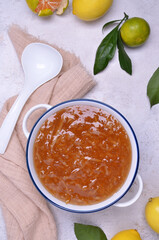 Thick citrus jam