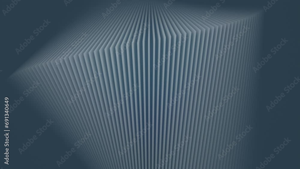 Poster Background with a pattern of lines and shapes. 3d rendering loop animation 4K