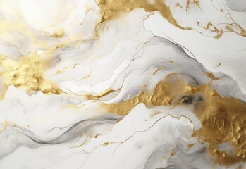a white marble texture with gold foil,