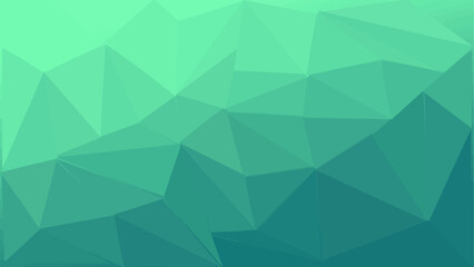 Green Abstract Low Poly with triangle shapes Design. Modern Green mosaic with textured overlap layer background. The background for the web site, the texture of triangulation. - obrazy, fototapety, plakaty