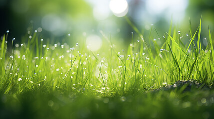 Green grass in the sunlight. Sunlight through the grass. Natural background
Green Summer Grass Meadow Close-Up With Bright Sunlight. Sunny Spring Background. Beautiful green grass background with boke