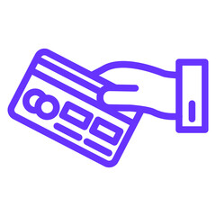 Fototapeta premium Vector Design Card Payment Icon Style