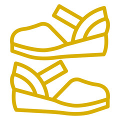 Vector Design Women Shoes Icon Style