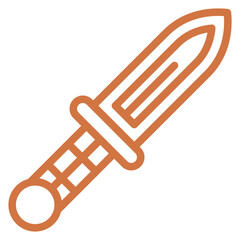 Vector Design Dagger Icon Style