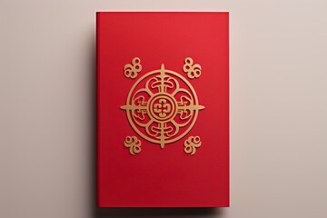 chinese lucky greeting card and envelop