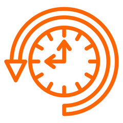 Vector Design Return to the Past Icon Style