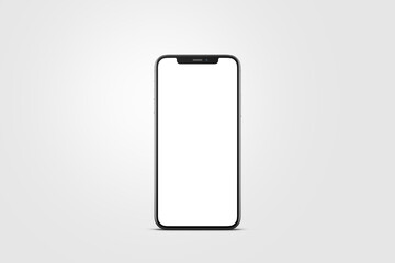 Realistic mobile mockup 3d rendering