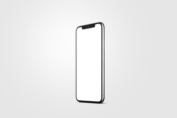 Realistic mobile mockup 3d rendering