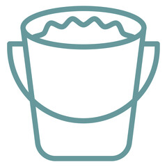 Vector Design Water Bucket Icon Style