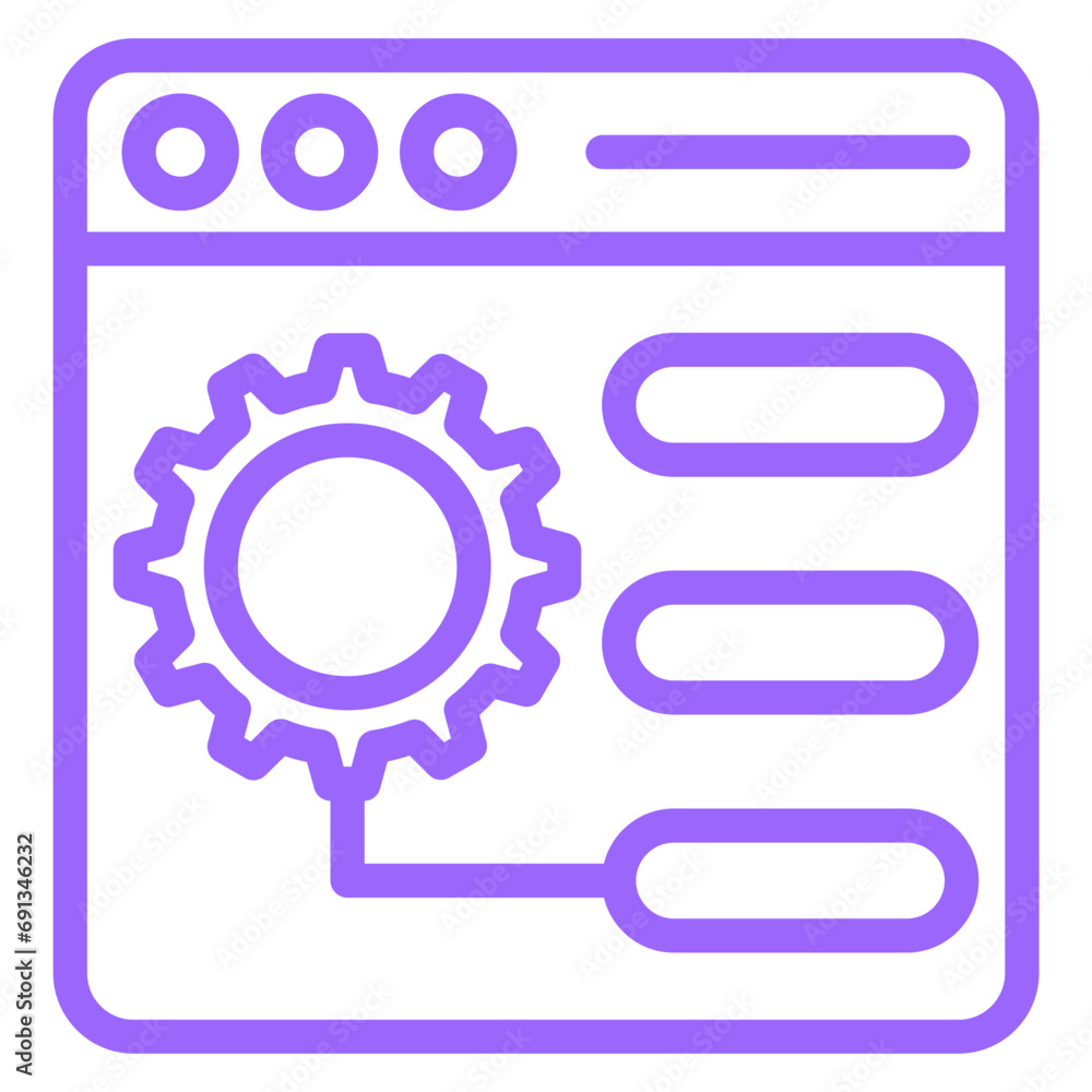 Poster vector design control panel icon style