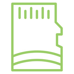 Vector Design SD Card Icon Style