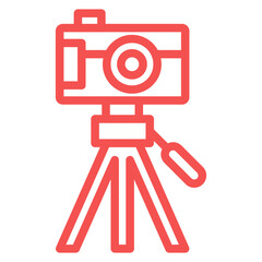 Vector Design Tripod Camera Icon Style