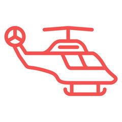 Vector Design Helicopter Icon Style