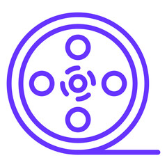 Vector Design Film Reel Icon Style