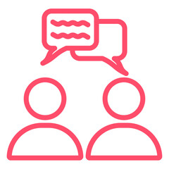 Vector Design Conversation Icon Style