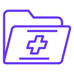 Vector Design Medical Folder Icon Style