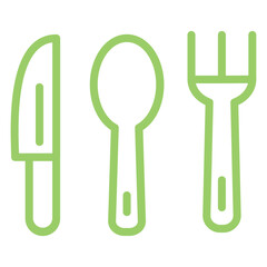 Fototapeta premium Vector Design Cutlery Icon Style