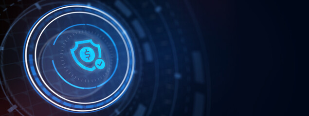 Cyber security data protection business technology privacy concept. 3d illustration