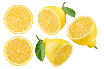 lemon, isolated on white background, clipping path, full depth of field