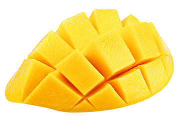 Mango isolated on white background, full depth of field