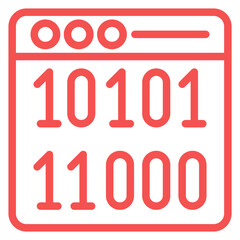 Vector Design Binary Icon Style